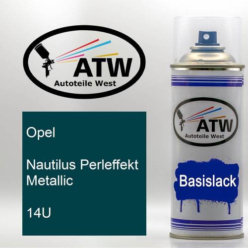 Opel, Nautilus Perleffekt Metallic, 14U: 400ml Sprühdose, von ATW Autoteile West.